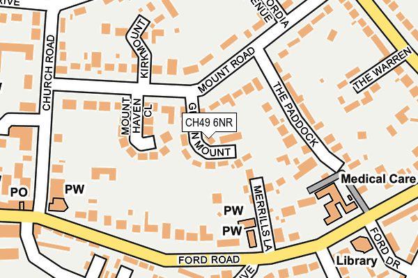 CH49 6NR map - OS OpenMap – Local (Ordnance Survey)