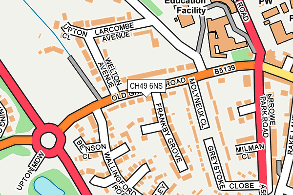 CH49 6NS map - OS OpenMap – Local (Ordnance Survey)