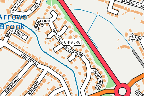 CH49 6PA map - OS OpenMap – Local (Ordnance Survey)