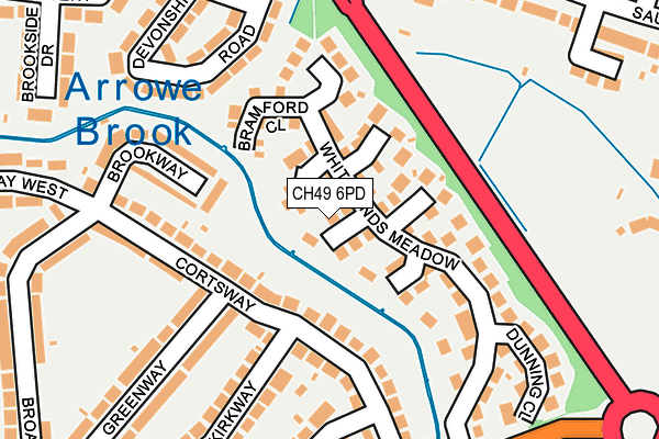 CH49 6PD map - OS OpenMap – Local (Ordnance Survey)