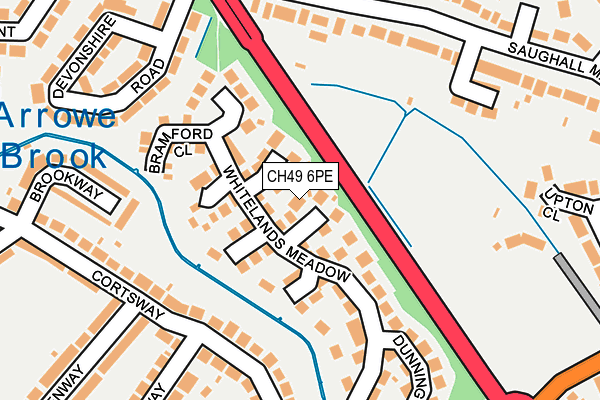 CH49 6PE map - OS OpenMap – Local (Ordnance Survey)