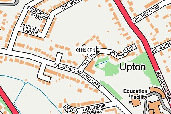 CH49 6PN map - OS OpenMap – Local (Ordnance Survey)