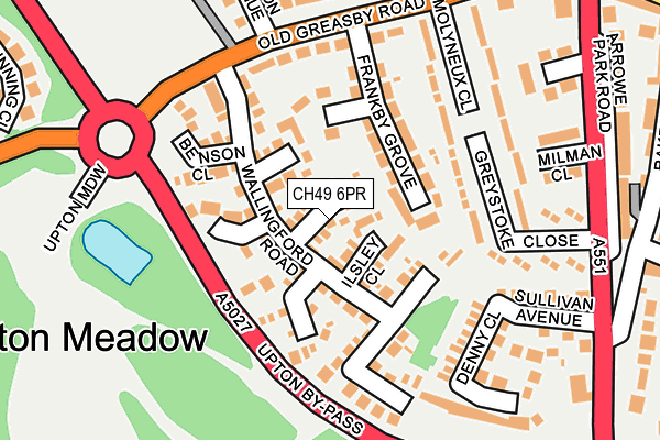 CH49 6PR map - OS OpenMap – Local (Ordnance Survey)