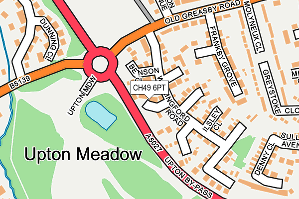 CH49 6PT map - OS OpenMap – Local (Ordnance Survey)