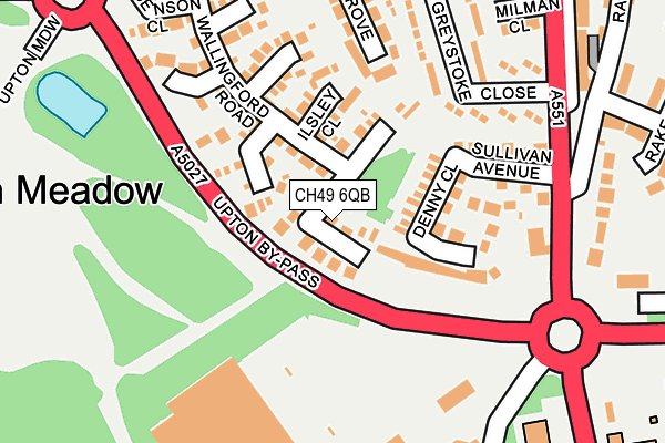 CH49 6QB map - OS OpenMap – Local (Ordnance Survey)