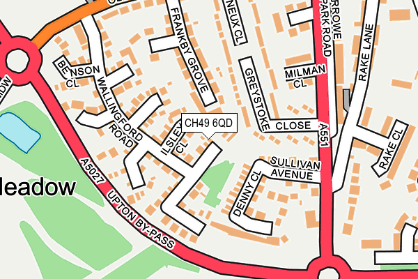 CH49 6QD map - OS OpenMap – Local (Ordnance Survey)
