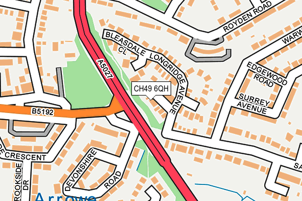 CH49 6QH map - OS OpenMap – Local (Ordnance Survey)