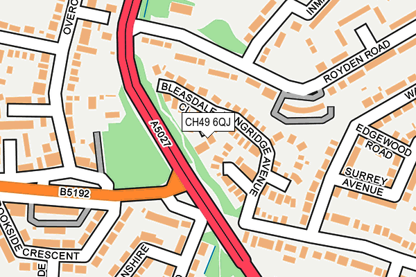 CH49 6QJ map - OS OpenMap – Local (Ordnance Survey)