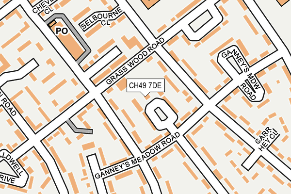 CH49 7DE map - OS OpenMap – Local (Ordnance Survey)