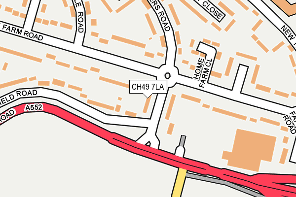 CH49 7LA map - OS OpenMap – Local (Ordnance Survey)
