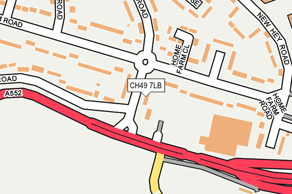 CH49 7LB map - OS OpenMap – Local (Ordnance Survey)