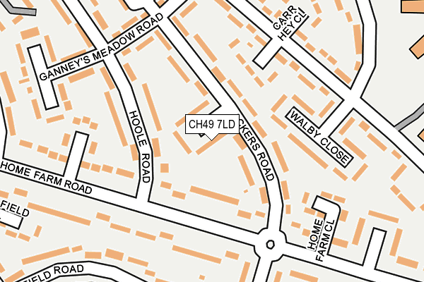 CH49 7LD map - OS OpenMap – Local (Ordnance Survey)