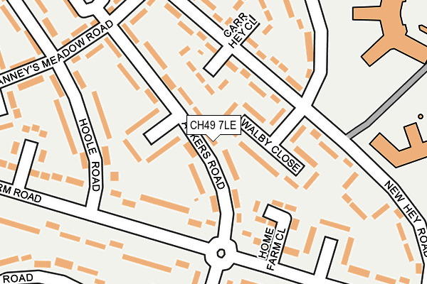 CH49 7LE map - OS OpenMap – Local (Ordnance Survey)