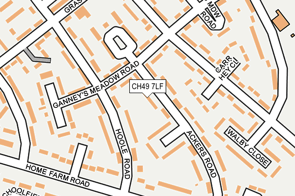 CH49 7LF map - OS OpenMap – Local (Ordnance Survey)