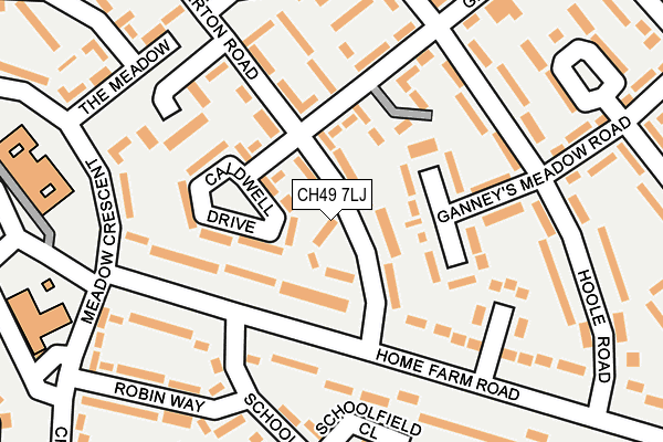 CH49 7LJ map - OS OpenMap – Local (Ordnance Survey)