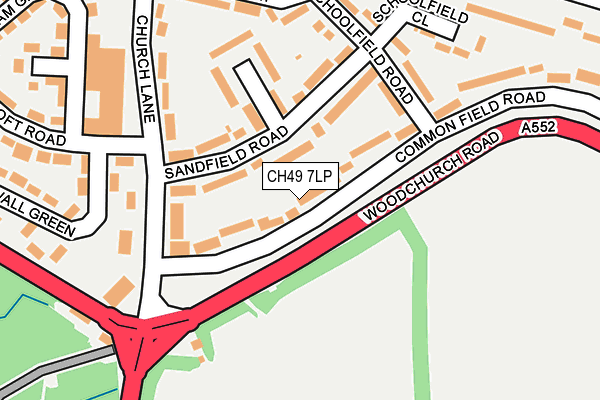 CH49 7LP map - OS OpenMap – Local (Ordnance Survey)