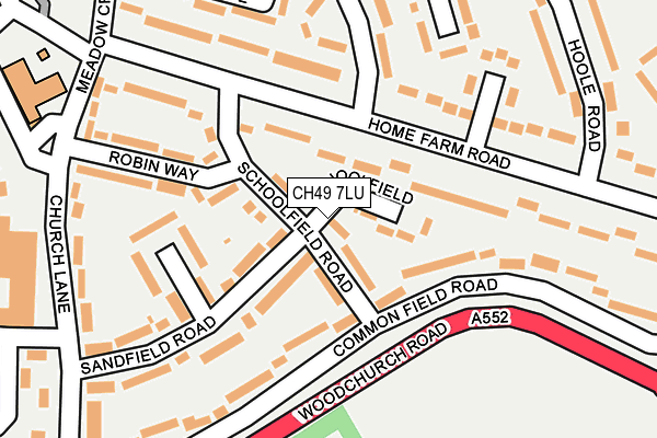 CH49 7LU map - OS OpenMap – Local (Ordnance Survey)