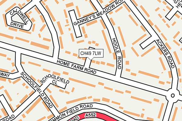 CH49 7LW map - OS OpenMap – Local (Ordnance Survey)