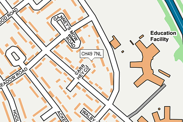 CH49 7NL map - OS OpenMap – Local (Ordnance Survey)