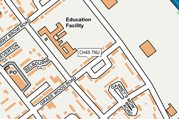 CH49 7NU map - OS OpenMap – Local (Ordnance Survey)