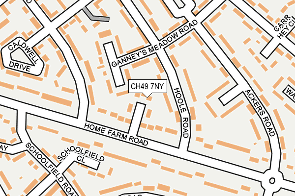 CH49 7NY map - OS OpenMap – Local (Ordnance Survey)