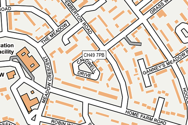 CH49 7PB map - OS OpenMap – Local (Ordnance Survey)