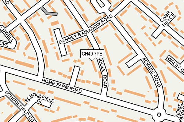 CH49 7PE map - OS OpenMap – Local (Ordnance Survey)