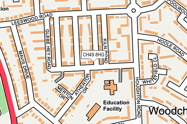 CH49 8HG map - OS OpenMap – Local (Ordnance Survey)