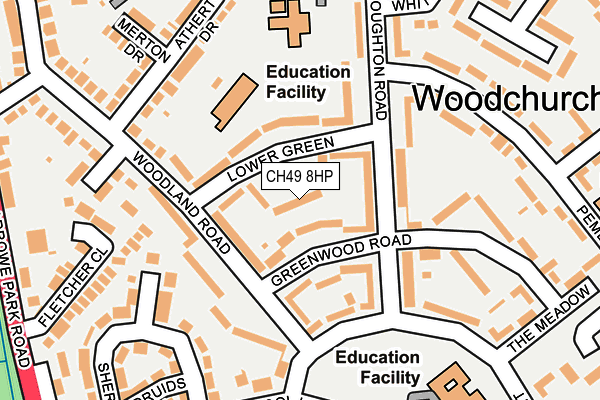 CH49 8HP map - OS OpenMap – Local (Ordnance Survey)