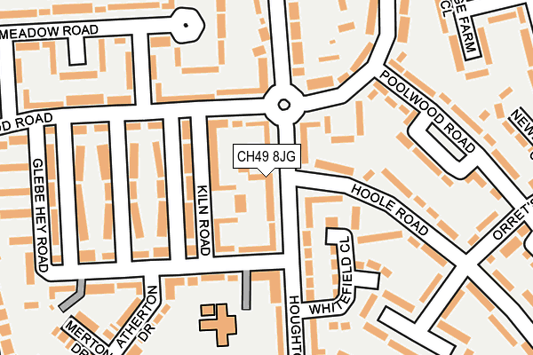 CH49 8JG map - OS OpenMap – Local (Ordnance Survey)