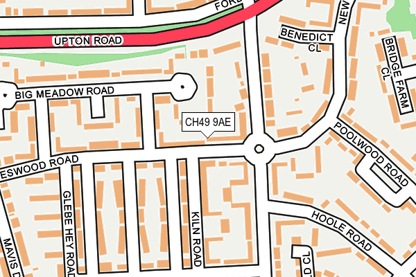 CH49 9AE map - OS OpenMap – Local (Ordnance Survey)