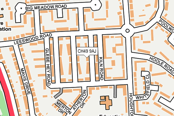 CH49 9AJ map - OS OpenMap – Local (Ordnance Survey)