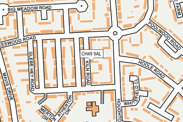 CH49 9AL map - OS OpenMap – Local (Ordnance Survey)