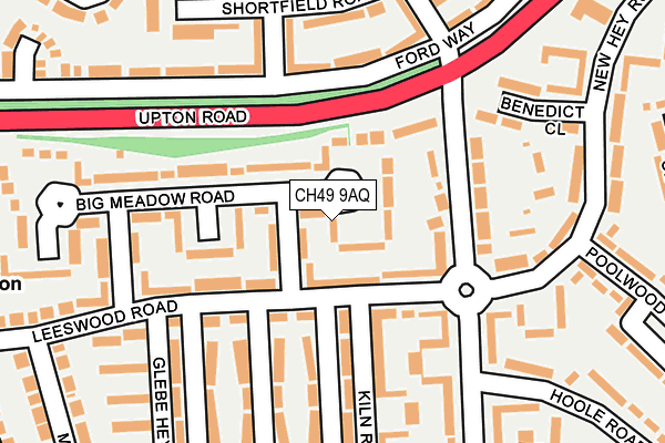 CH49 9AQ map - OS OpenMap – Local (Ordnance Survey)