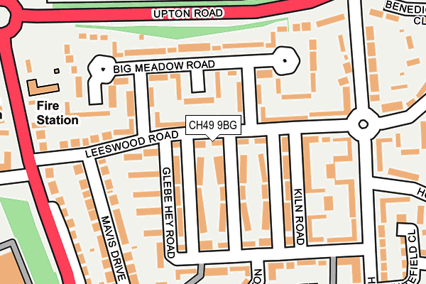 CH49 9BG map - OS OpenMap – Local (Ordnance Survey)