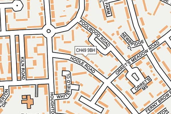 CH49 9BH map - OS OpenMap – Local (Ordnance Survey)