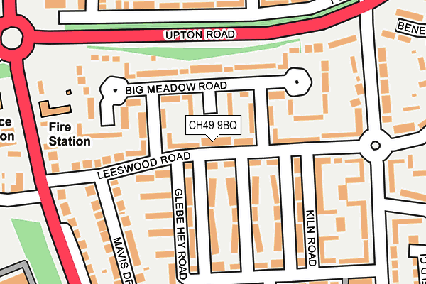 CH49 9BQ map - OS OpenMap – Local (Ordnance Survey)