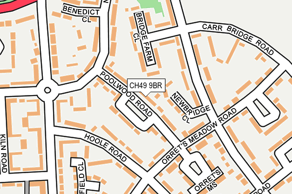 CH49 9BR map - OS OpenMap – Local (Ordnance Survey)