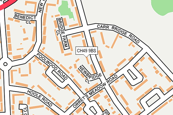 CH49 9BS map - OS OpenMap – Local (Ordnance Survey)