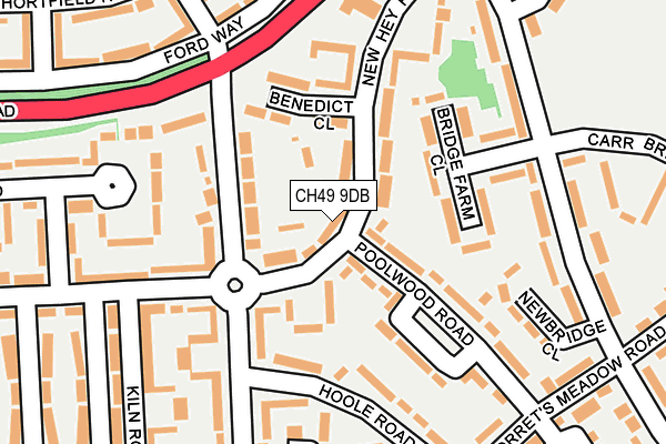 CH49 9DB map - OS OpenMap – Local (Ordnance Survey)