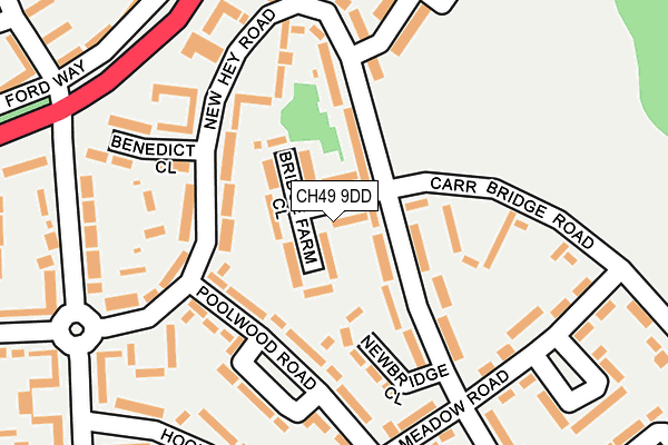 CH49 9DD map - OS OpenMap – Local (Ordnance Survey)