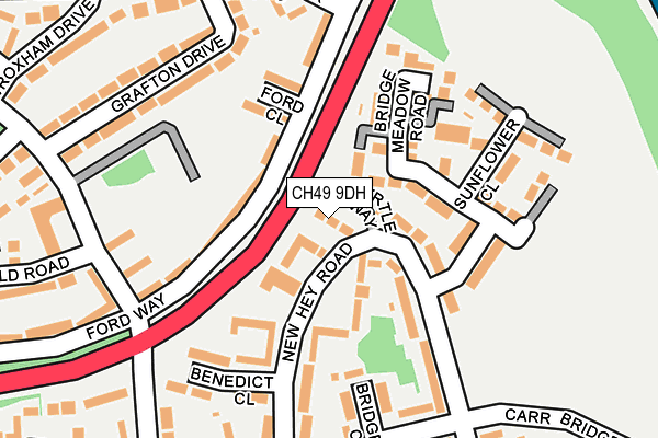 CH49 9DH map - OS OpenMap – Local (Ordnance Survey)