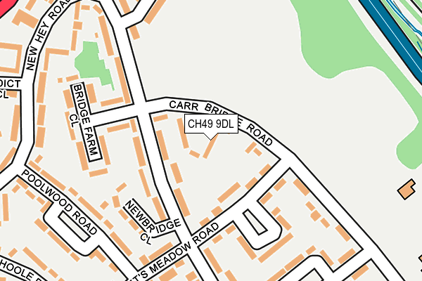 CH49 9DL map - OS OpenMap – Local (Ordnance Survey)