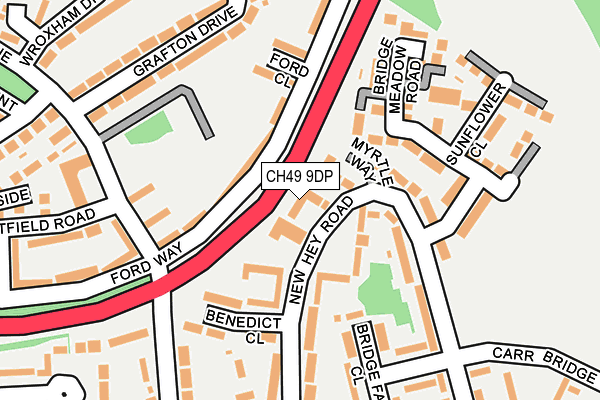 CH49 9DP map - OS OpenMap – Local (Ordnance Survey)