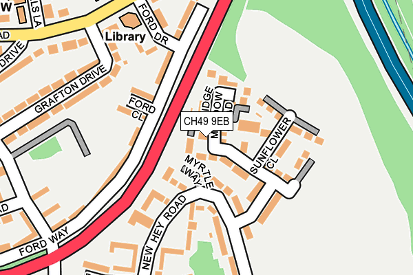 CH49 9EB map - OS OpenMap – Local (Ordnance Survey)