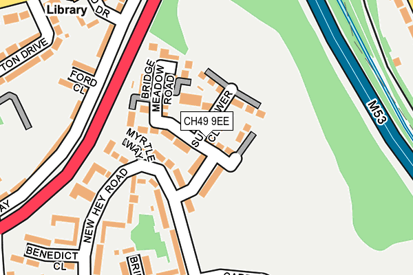 CH49 9EE map - OS OpenMap – Local (Ordnance Survey)