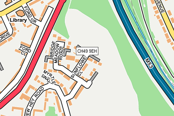 CH49 9EH map - OS OpenMap – Local (Ordnance Survey)