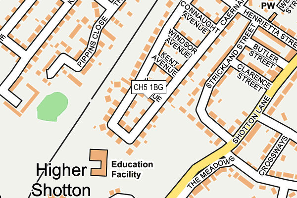 CH5 1BG map - OS OpenMap – Local (Ordnance Survey)