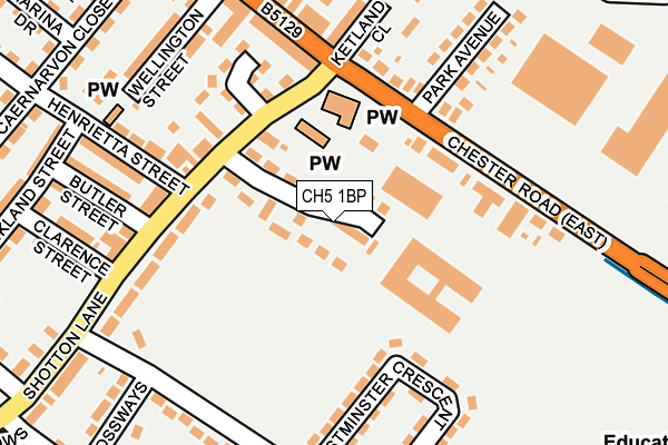 CH5 1BP map - OS OpenMap – Local (Ordnance Survey)