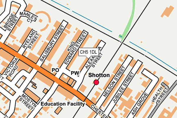 CH5 1DL map - OS OpenMap – Local (Ordnance Survey)